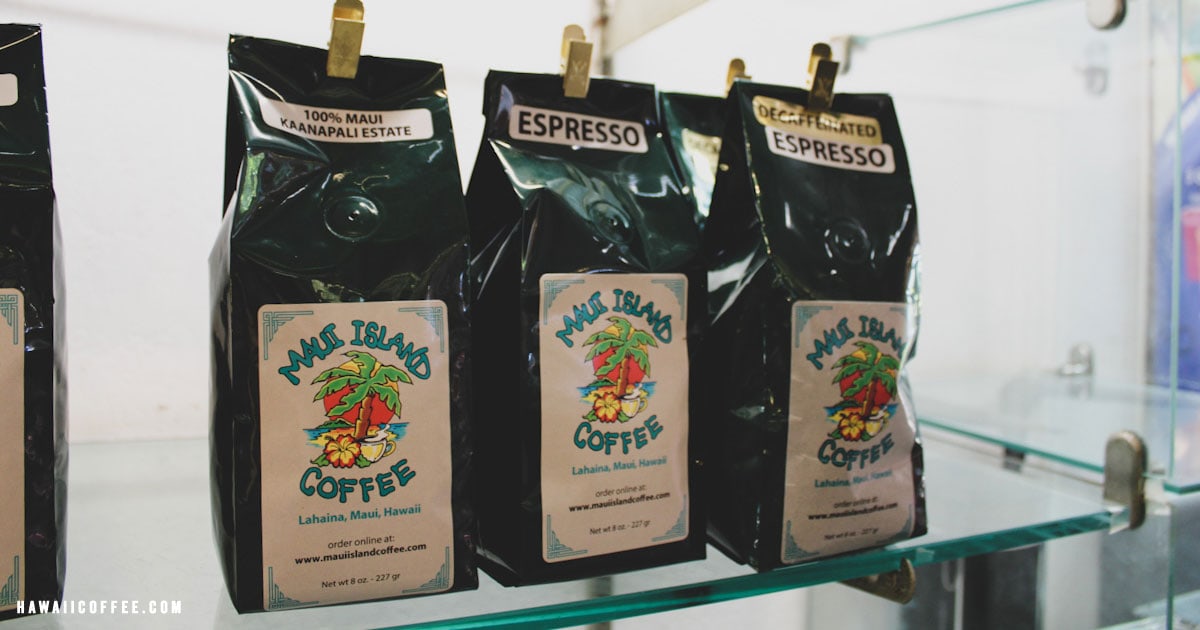 Maui Island Coffee Coffee in Lahaina, Maui Hawaii Coffee