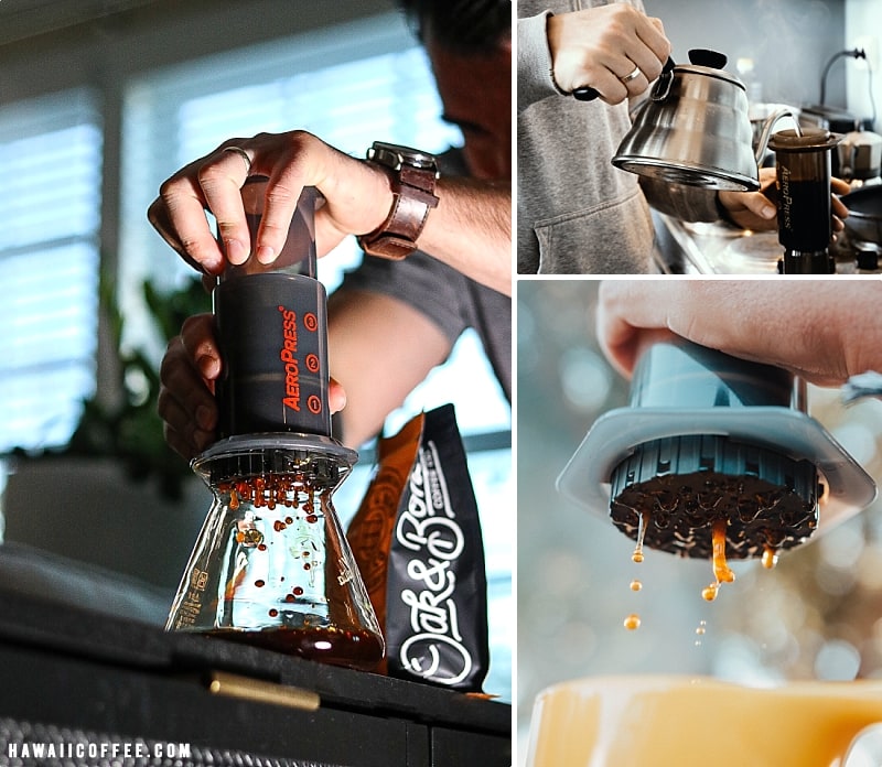 Brewing Hawaiian Coffee AeroPress
