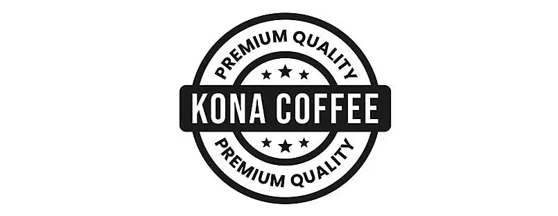 Kona coffee stamp